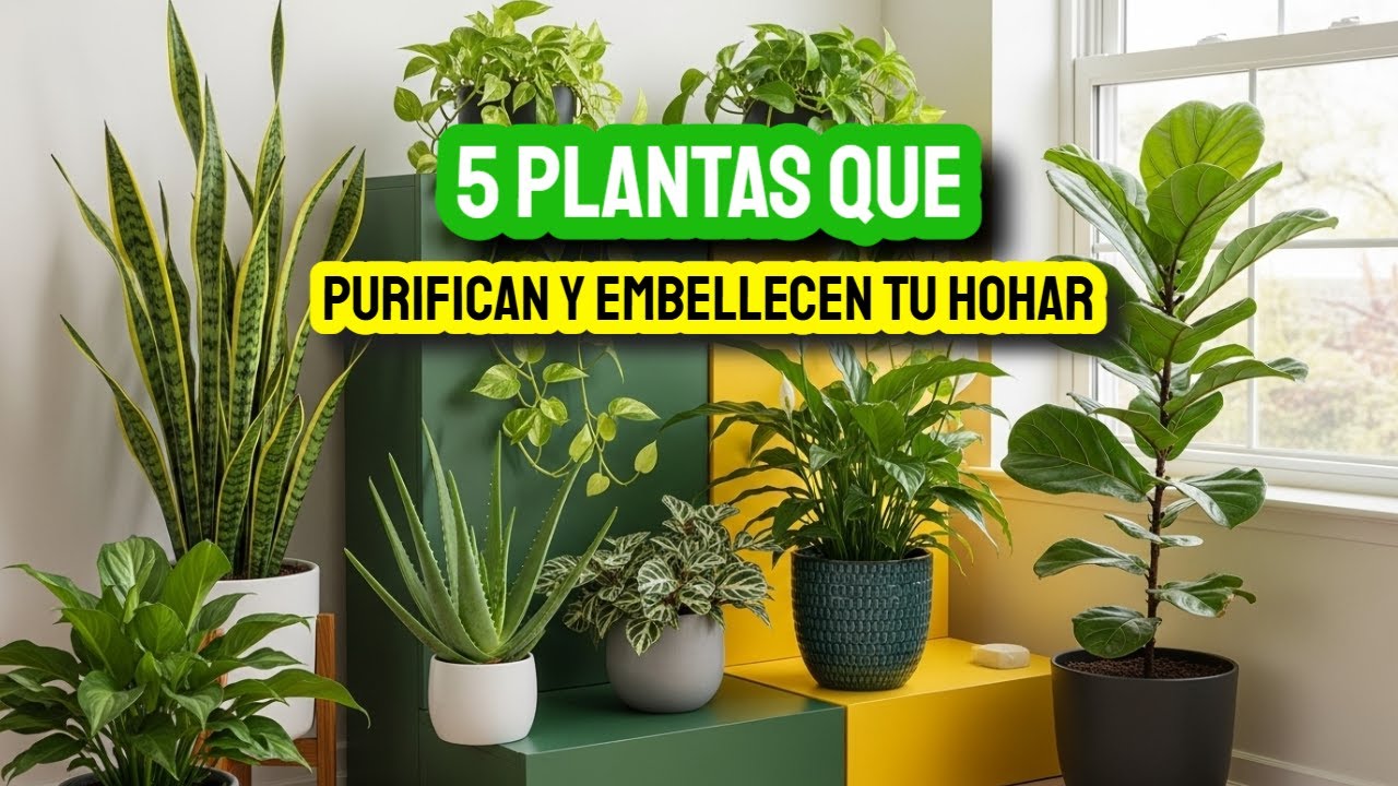 5 plantas de interior que purifican el aire