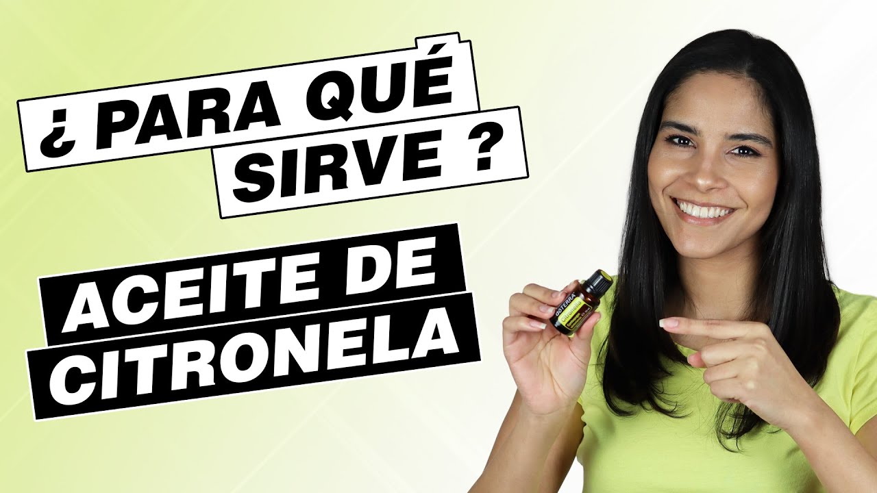 aceite de citronela para que sirve