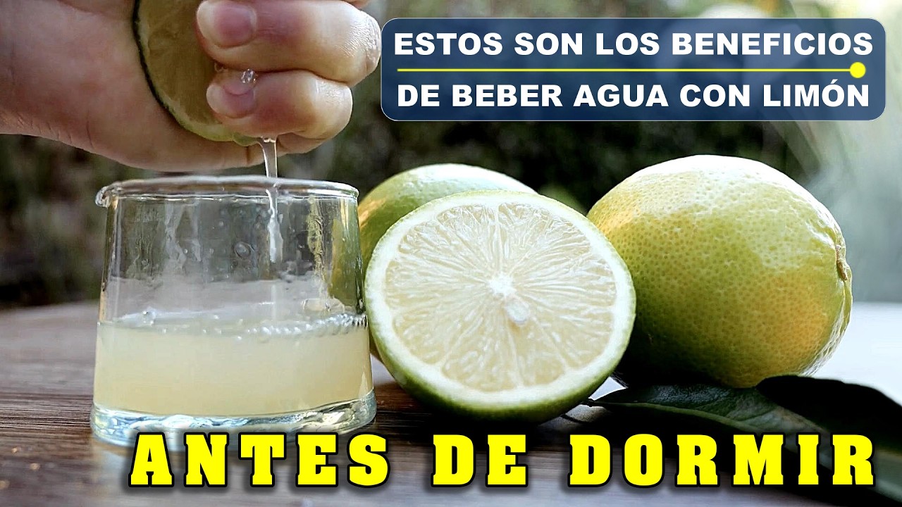 agua tibia con limón y miel antes de dormir