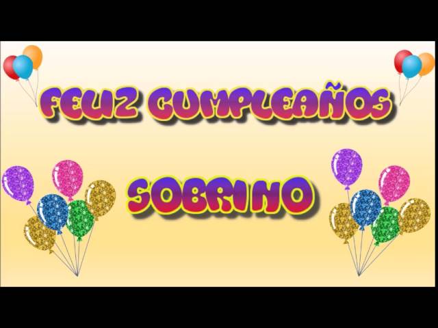 carta de cumpleaños para mi sobrinito