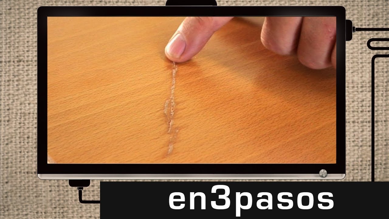 como quitar rayones en el parquet