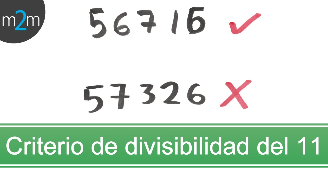 como saber si un numero es divisible por 11