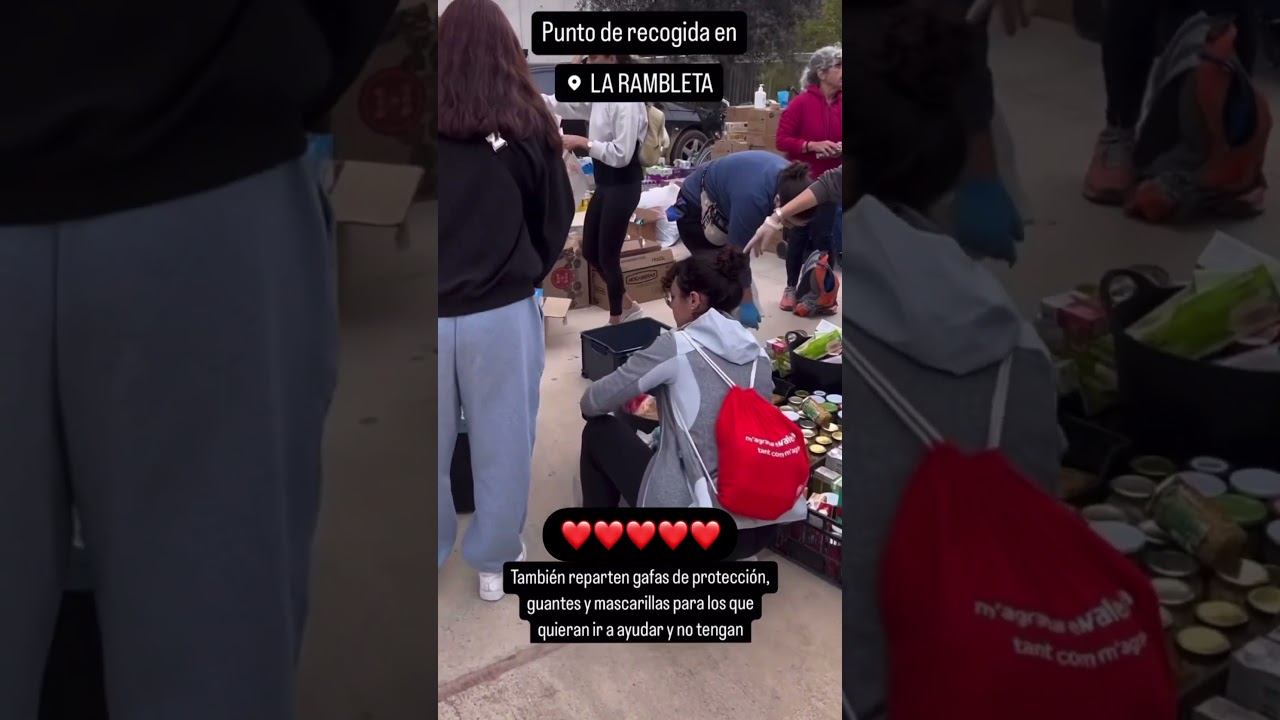 puntos de recogida ayuda valencia hospitalet de llobregat