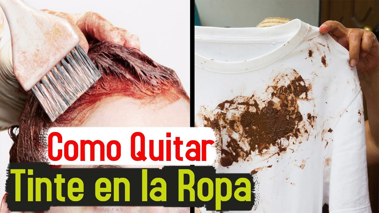 quitar manchas de tinte de pelo en ropa blanca