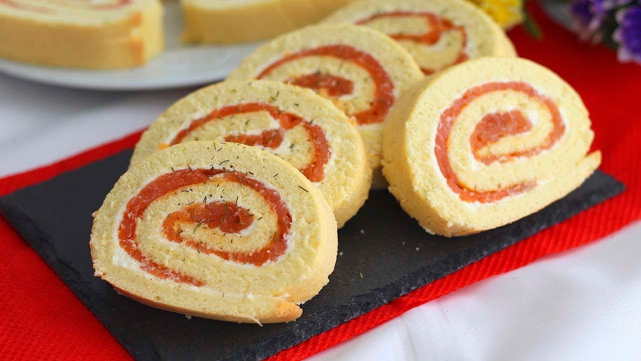 rollitos de salmon ahumado y queso crema