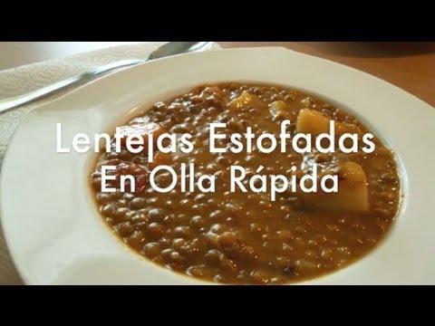 tiempo lentejas olla express con remojo