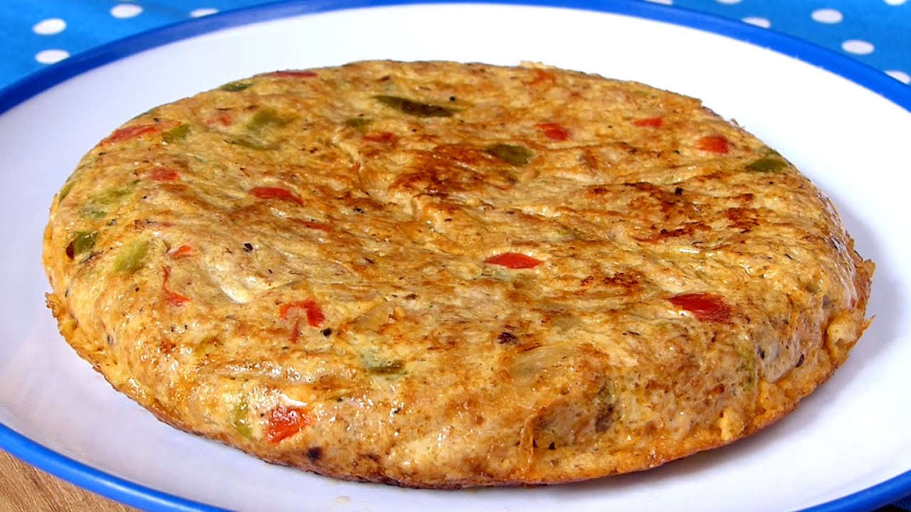 tortilla de atún cebolla y tomate