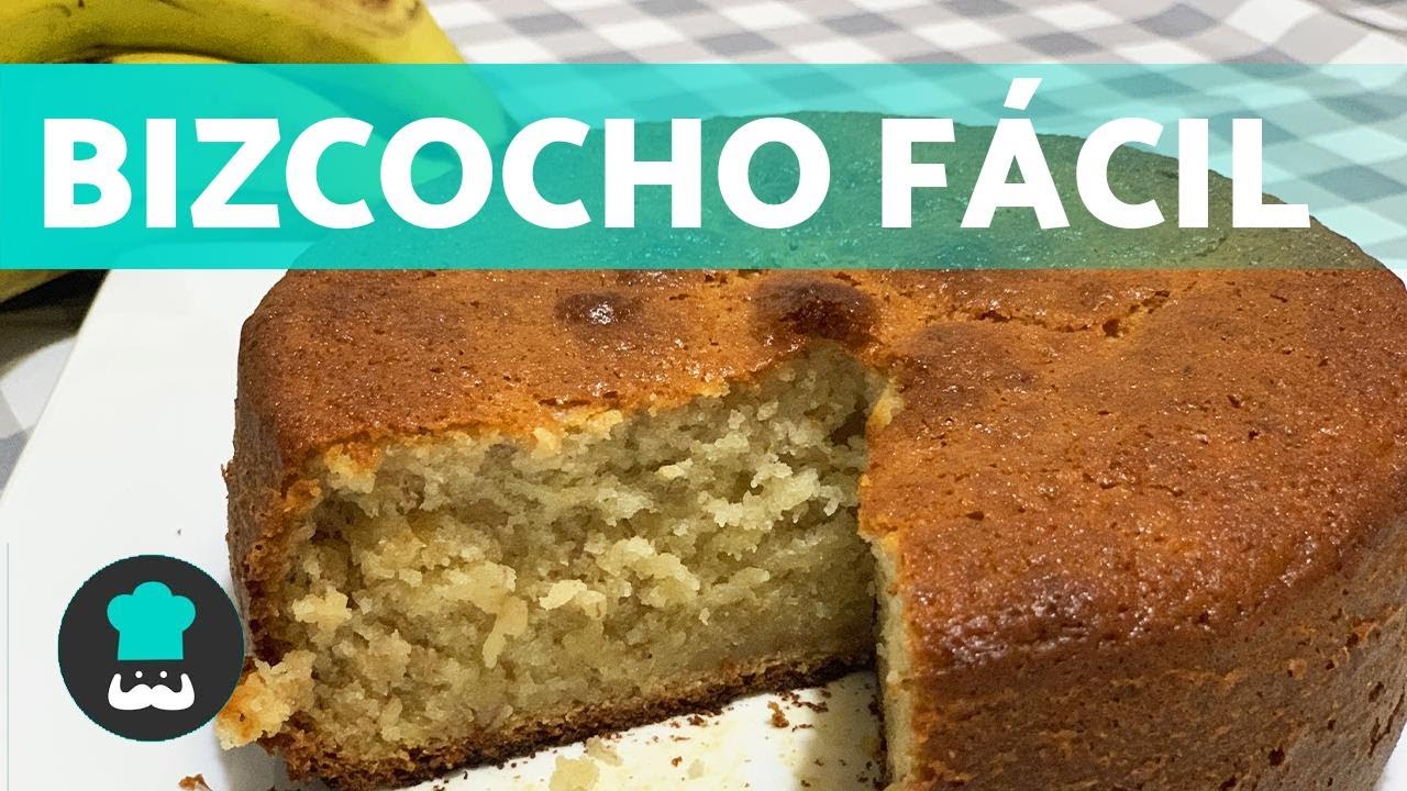 bizcocho de plátano y yogur esponjoso