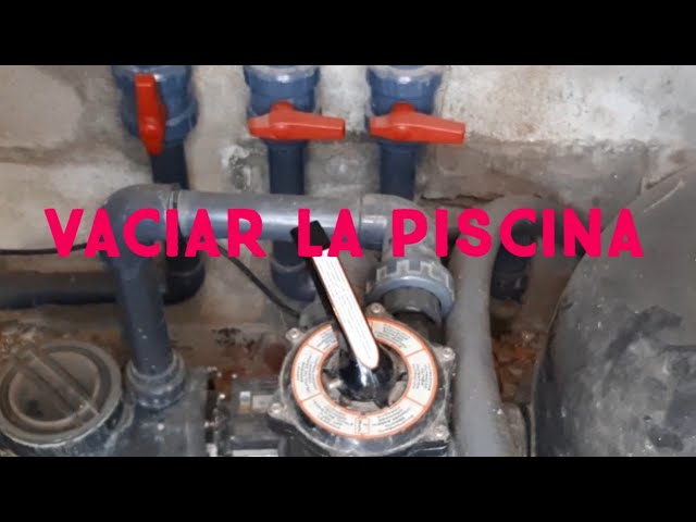 como vaciar una piscina de obra