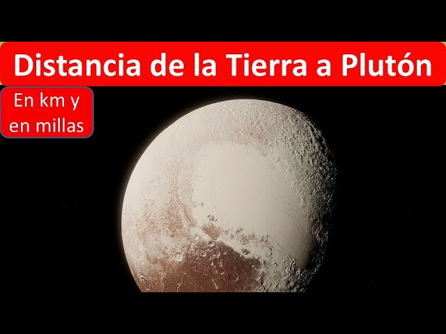 distancia de la tierra a pluton