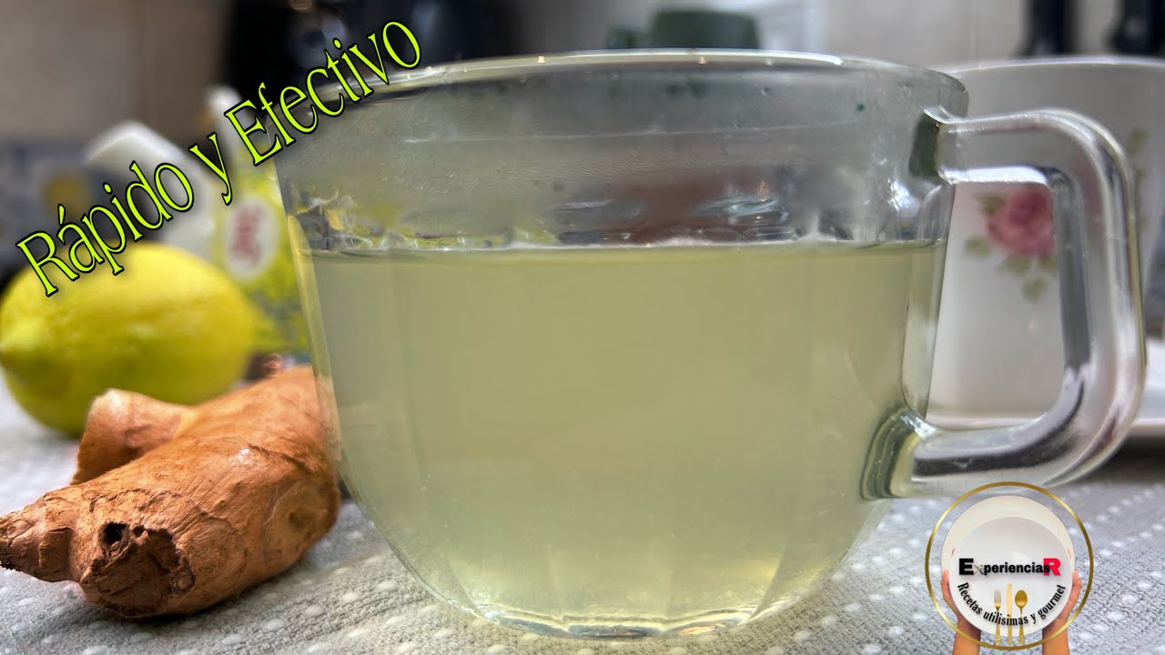 infusión de jengibre y limón para la garganta