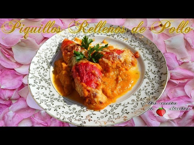 pimientos del piquillo rellenos de pollo