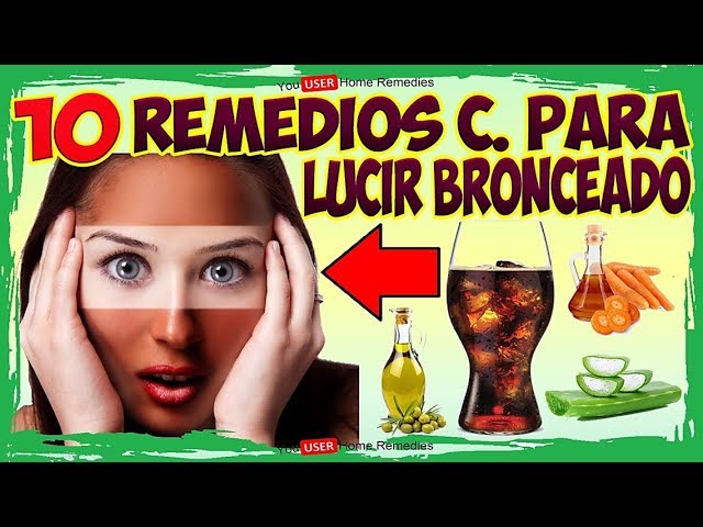 como ponerse morena rápido remedios caseros