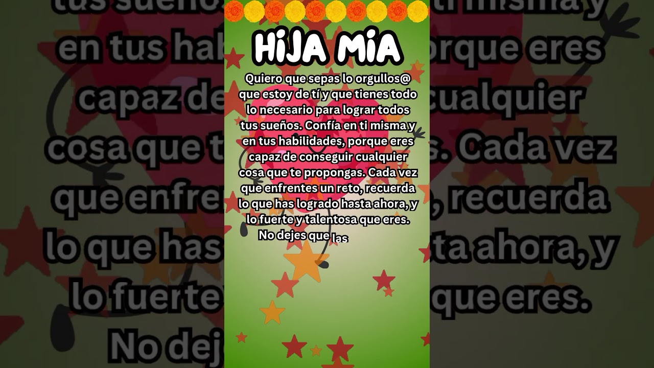 felicitar cumpleaños a una hija adulta