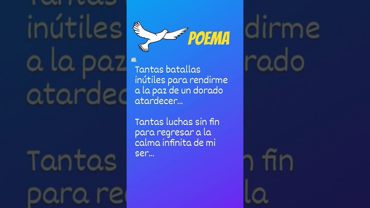 poemas sobre la paz de poetas famosos