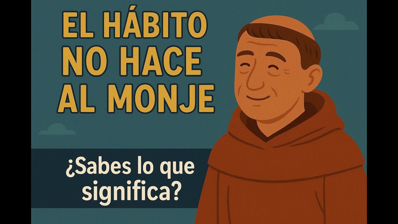 qué significa el hábito no hace el monje