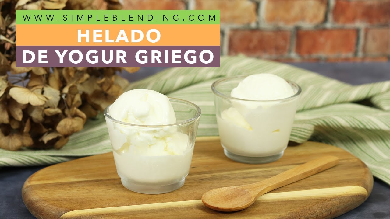 receta helado de yogur con heladera