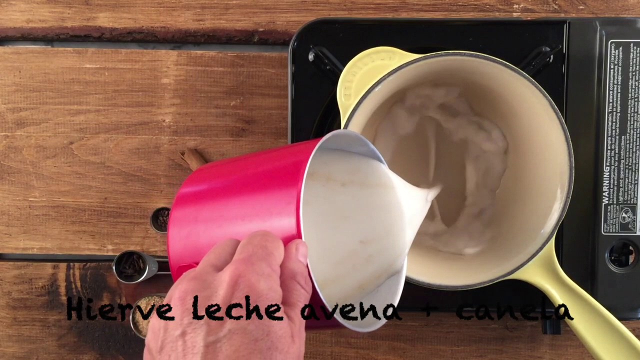 te chai con leche de avena