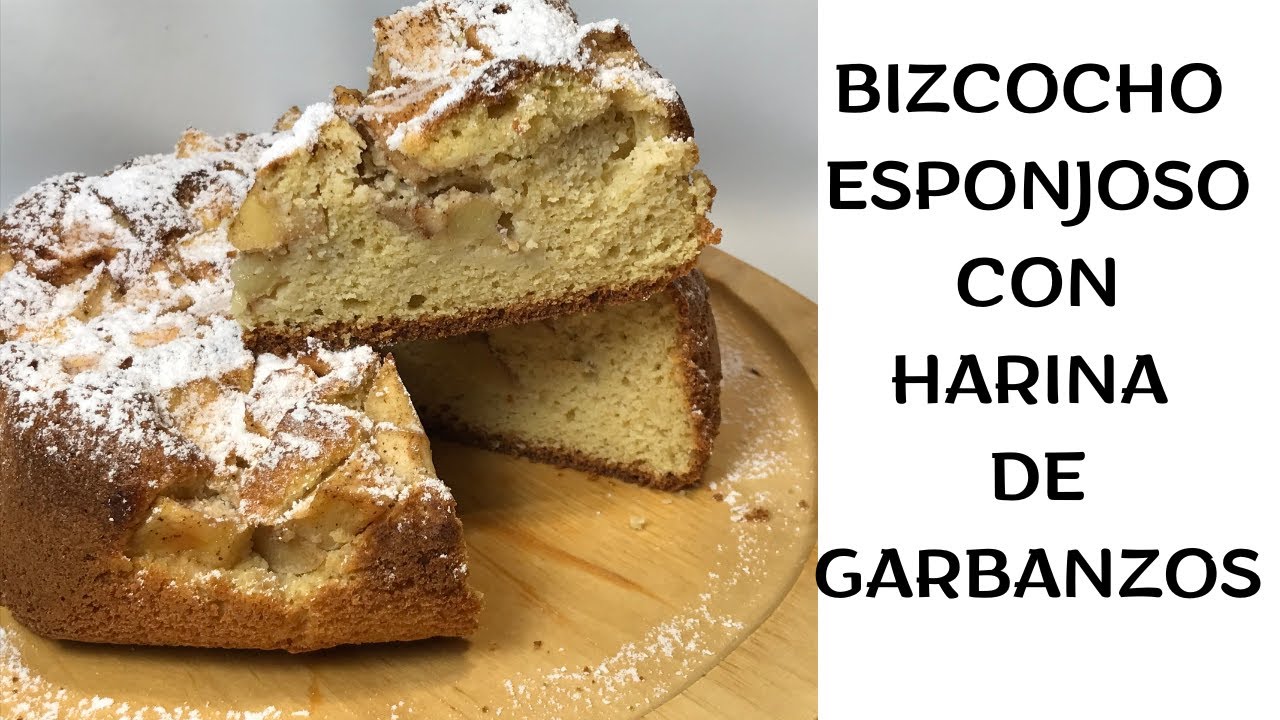 bizcocho con harina de garbanzo saludable