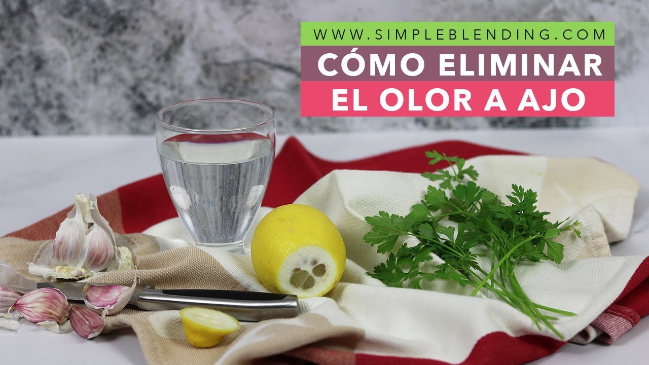 como quitar el olor de ajos de las manos