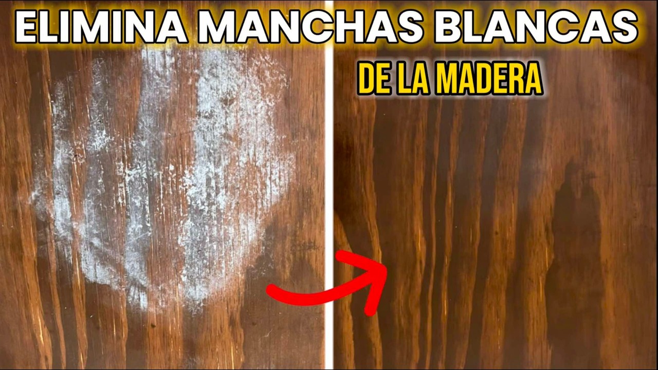como quitar manchas de agua en el parquet