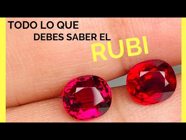 de qué color es la piedra rubí