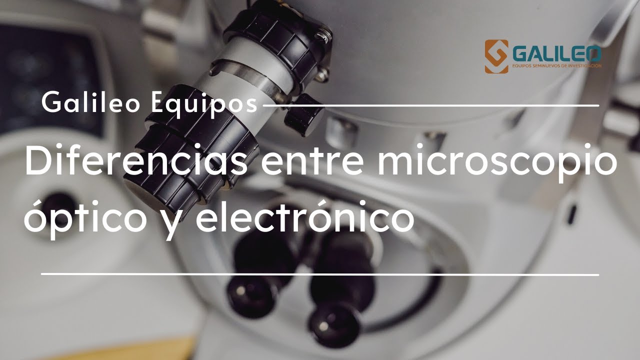 diferencia entre un microscopio óptico y uno electrónico
