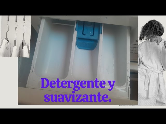 donde se echa detergente en la lavadora