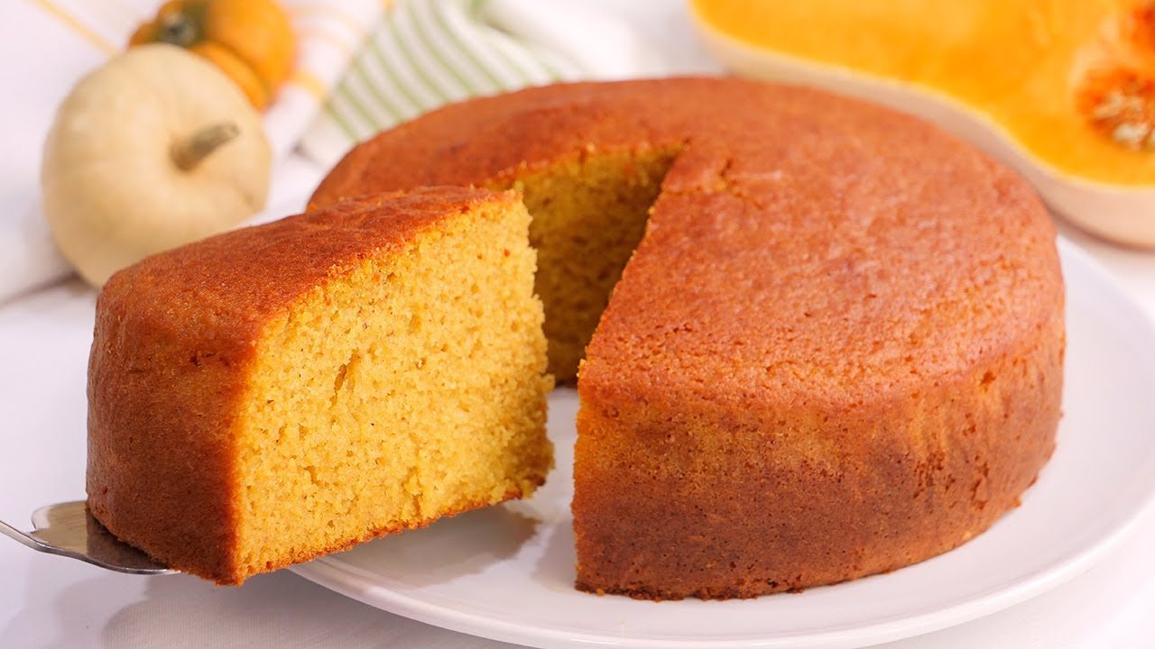 el mejor bizcocho de calabaza y yogur