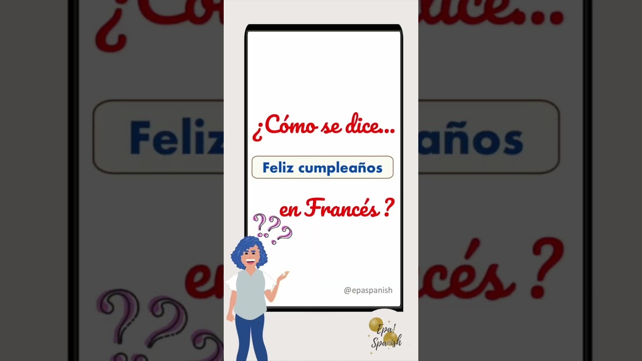 frases de feliz cumpleaños en francés