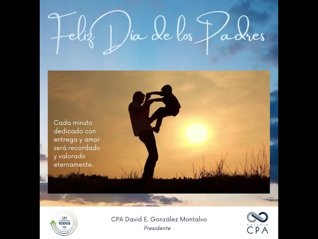 postal por el dia de los padres