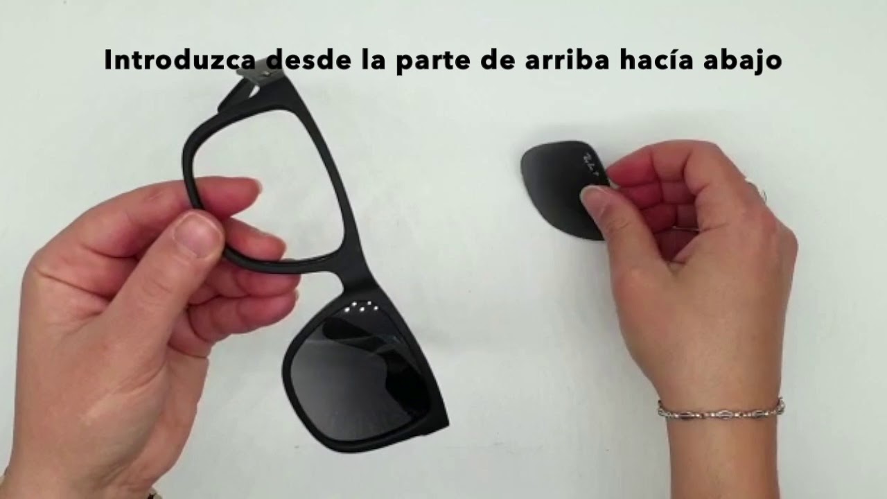 quitar arañazos cristales gafas ray ban