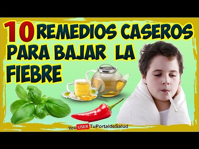 remedios naturales para bajar la fiebre