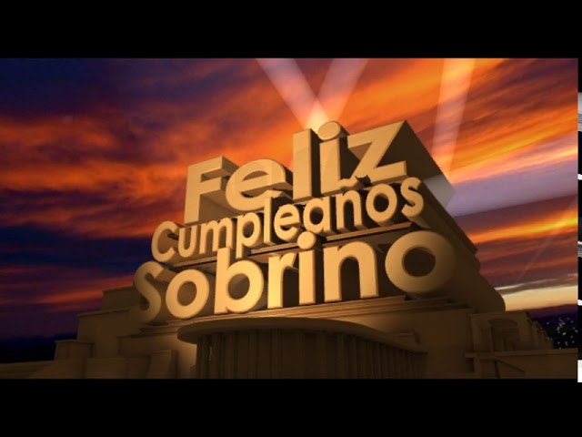felicidades a mi sobrino por su cumpleaños