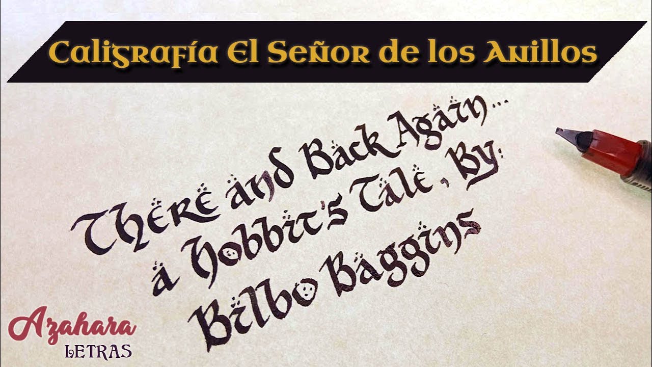 tipografia el señor de los anillos